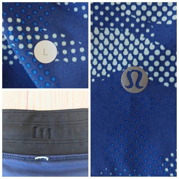 Lululemon T.H.E. Short *Luxtreme Liner 9" Big Pebble Camo Dark Cobalt Sea Mist - Picture 12 of 12